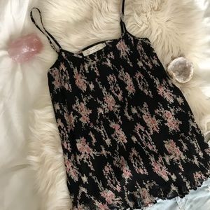 NWOT Propaganda floral chiffon tank